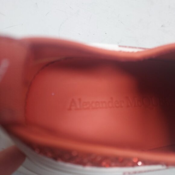 ALEXANDER MCQUEEN Glitter Low Top Sparkle Pink Platform Chunky Sneaker - Picture 7 of 13